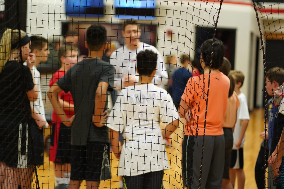 Certified Shoot 360 coach running a group class